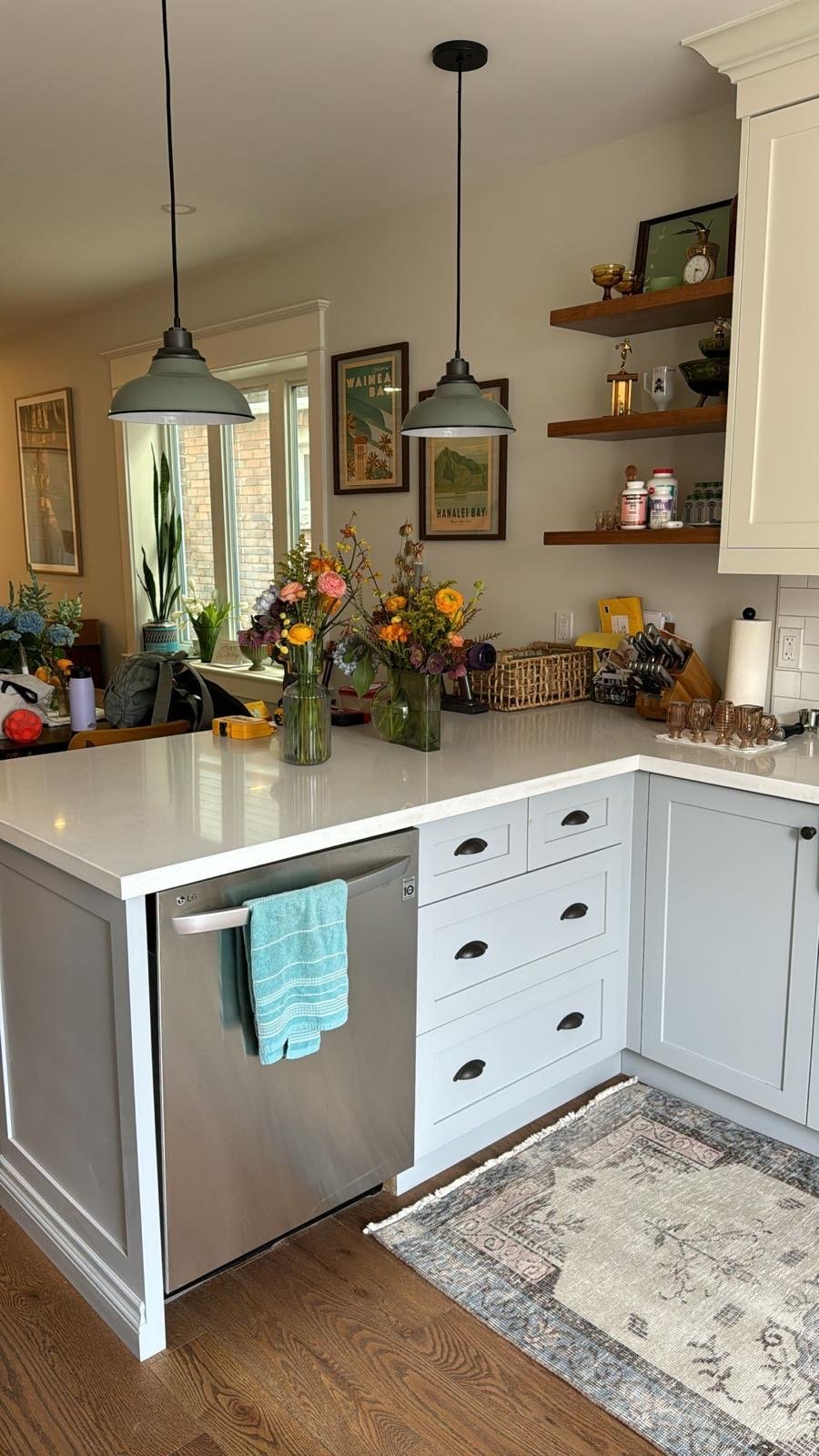Residential kitchen and dining area after detailed deep cleaning and surface care